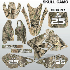 SUZUKI DRZ 400 2002-2020 SKULL CAMO motocross racing decals set MX graphics kit