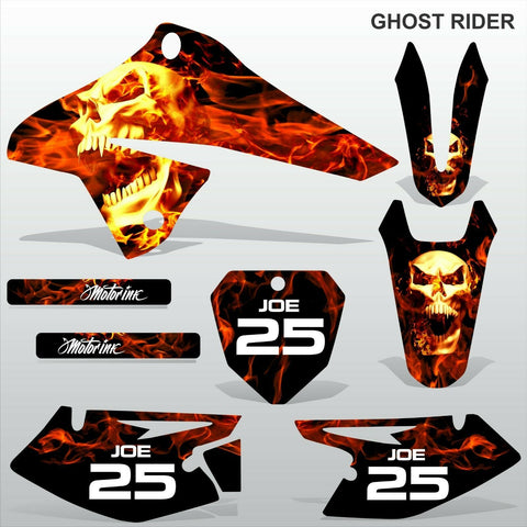 SUZUKI DRZ 125 2008-2019 GHOST RIDER motocross racing decals set MX graphics kit