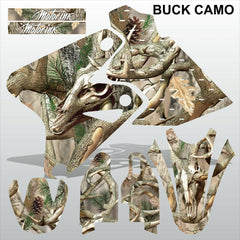 Kawasaki KLX 400 BUCK CAMO motocross racing decals set MX graphics kit