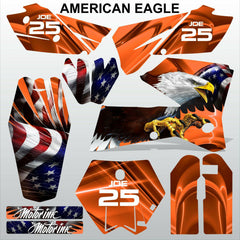KTM SX 2005-2006 AMERICAN EAGLE motocross decals racing stripes set MX graphics