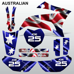 Yamaha TTR 125 2008-2019 AUSTRALIAN motocross racing decals set MX graphics