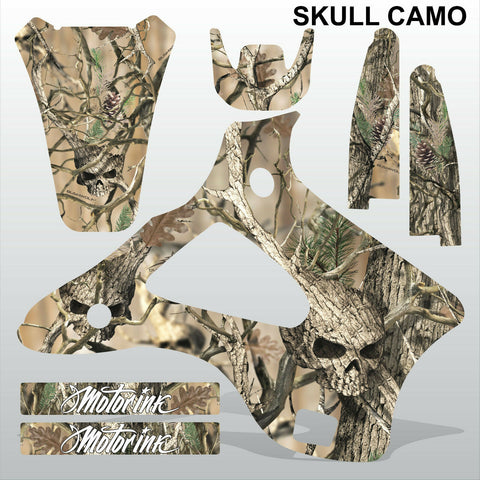 Kawasaki KX125-250 1994-1998 SKULL CAMO motocross racing decals set MX graphics
