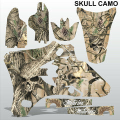 Yamaha YZF 250 450 2003-2005 SKULL CAMO motocross racing decals set MX graphics