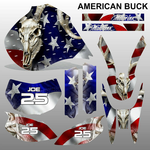 Yamaha TTR600 1997-2005 AMERICAN BUCK motocross racing decals set MX graphics