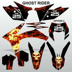 KTM EXC 2012-2013 XC 2011 GHOST RIDER motocross decals set MX graphics kit