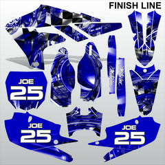 Yamaha YZF 450 2018-2021 FINISH LINE motocross racing decals set MX graphics kit