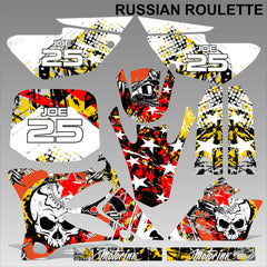 Yamaha YZ 85 2002-2014 RUSSIAN ROULETTE motocross racing decals set MX graphics