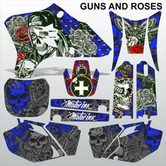 Yamaha WR 250F 450F 2003-2004 GUNS AND ROSES motocross  decals set MX graphics