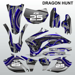 Yamaha WR 250F 2007-2013 DRAGON HUNT motocross race decals set MX graphics kit