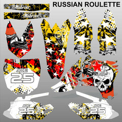 Yamaha YZF 450 2010-2013 RUSSIAN ROULETTE motocross decals set MX graphics kit