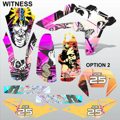 HUSQVARNA CR WR 125 2009-2013 WITNESS motocross racing decals set MX graphics