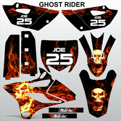 Yamaha YZ 85 2015  GHOST RIDER motocross racing decals set MX graphics stripes