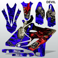 Yamaha YZ 125 250 2015-2017 DEVIL PUNISHER motocross racing decals MX graphics