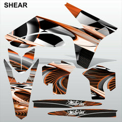 KTM SX 2011 2012 SHEAR motocross racing decals stripes set MX graphics kit