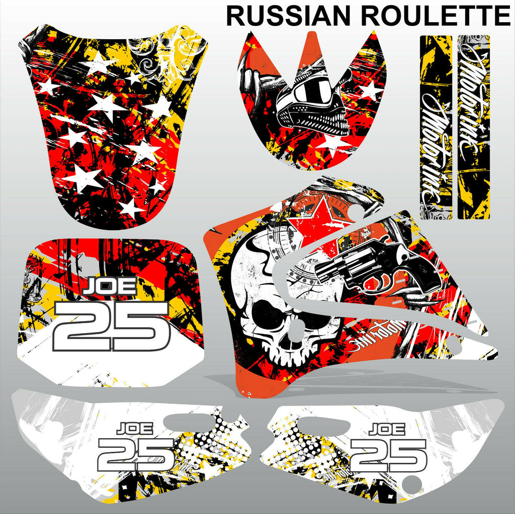 Yamaha TTR125 2000-2007 RUSSIAN ROULETTE motocross racing decals MX graphics