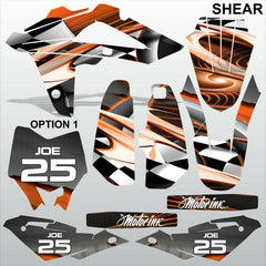 HUSQVARNA CR WR 125 2009-2013 SHEAR motocross racing decals set MX graphics kit