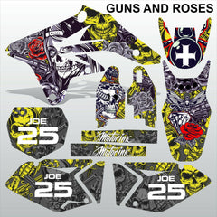 SUZUKI RMZ 250 2007-2009 GUNS AND ROSES motocross racing decals MX graphics kit