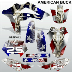 HUSQVARNA 250 450 510 2008-2010 AMERICAN BUCK motocross decals MX graphics kit