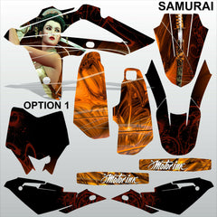 HUSQVARNA CR WR 125 2009-2013 SAMURAI motocross decals set MX graphics kit