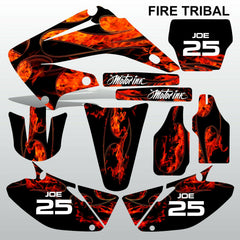 Honda CR125 CR250 2008-2012 FIRE TRIBAL motocross decals set MX graphics kit