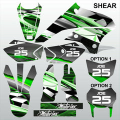 Kawasaki KLX 450 2008-2012 SHEAR motocross decals set MX graphics stripe kit
