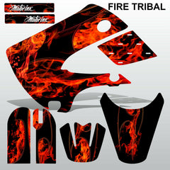 Kawasaki KLX 110 2000-2009 FIRE TRIBAL motocross decals MX graphics stripes