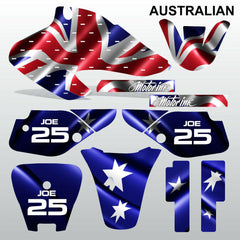 Honda XR 70 2001-2003 AUSTRALIAN motocross decals set MX graphics kit