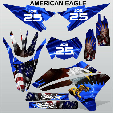 Yamaha WR 250X 250R 2008-2015 AMERICAN EAGLE motocross race decals  MX graphics