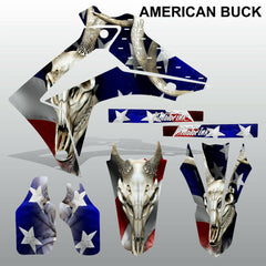 Honda CRF450 2013-2014 CRF250 2014 AMERICAN BUCK motocross decals MX graphics