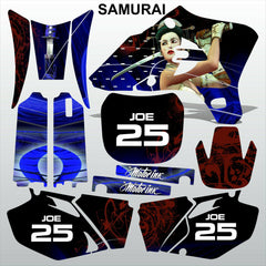 Yamaha WR 250F 450F 2003-2004 SAMURAI motocross decals set MX graphics kit