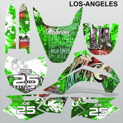 Kawasaki KLX 140 2008-2017 LOS-ANGELES motocross racing decals set MX graphics