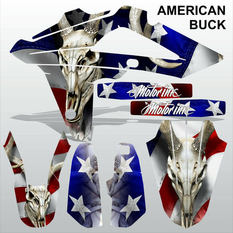 HUSQVARNA CR WR 125 2009-2013 AMERICAN BUCK motocross decals set MX graphics kit