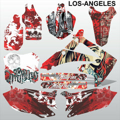 Honda CRF 250 2010-2013 LOS-ANGELES motocross racing decals set MX graphics kit