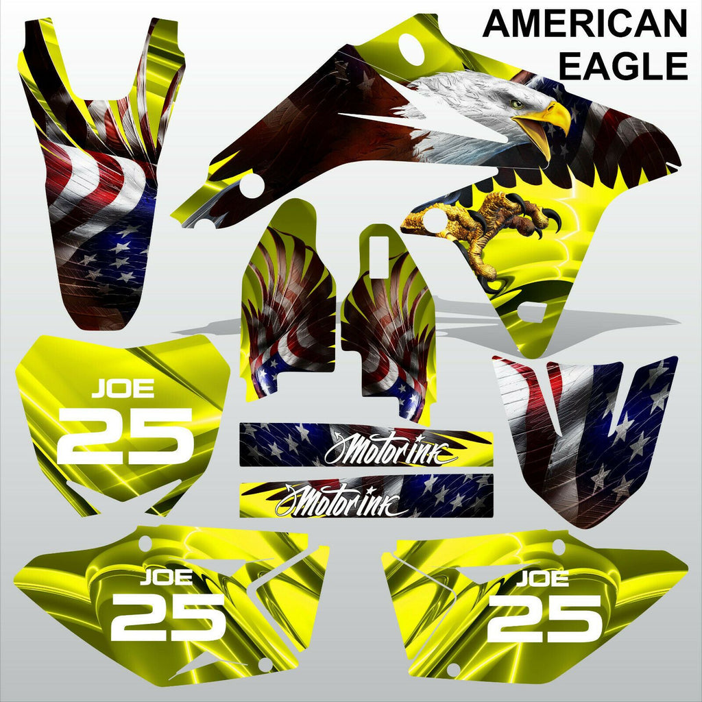 Suzuki RMZ 450 2008-2017 AMERICAN EAGLE motocross racing decals set MX graphics