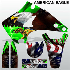 Kawasaki KX 125-250 2003-2009 AMERICAN EAGLE motocross racing decals MX graphics
