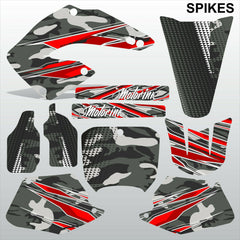Honda CR125 CR250 2000-2001 SPIKES motocross decals set MX graphics stripes kit