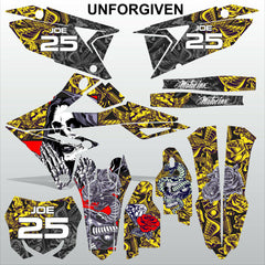 SUZUKI RMZ 450 2018-2021 UNFORGIVEN motocross racing decals set MX graphics kit