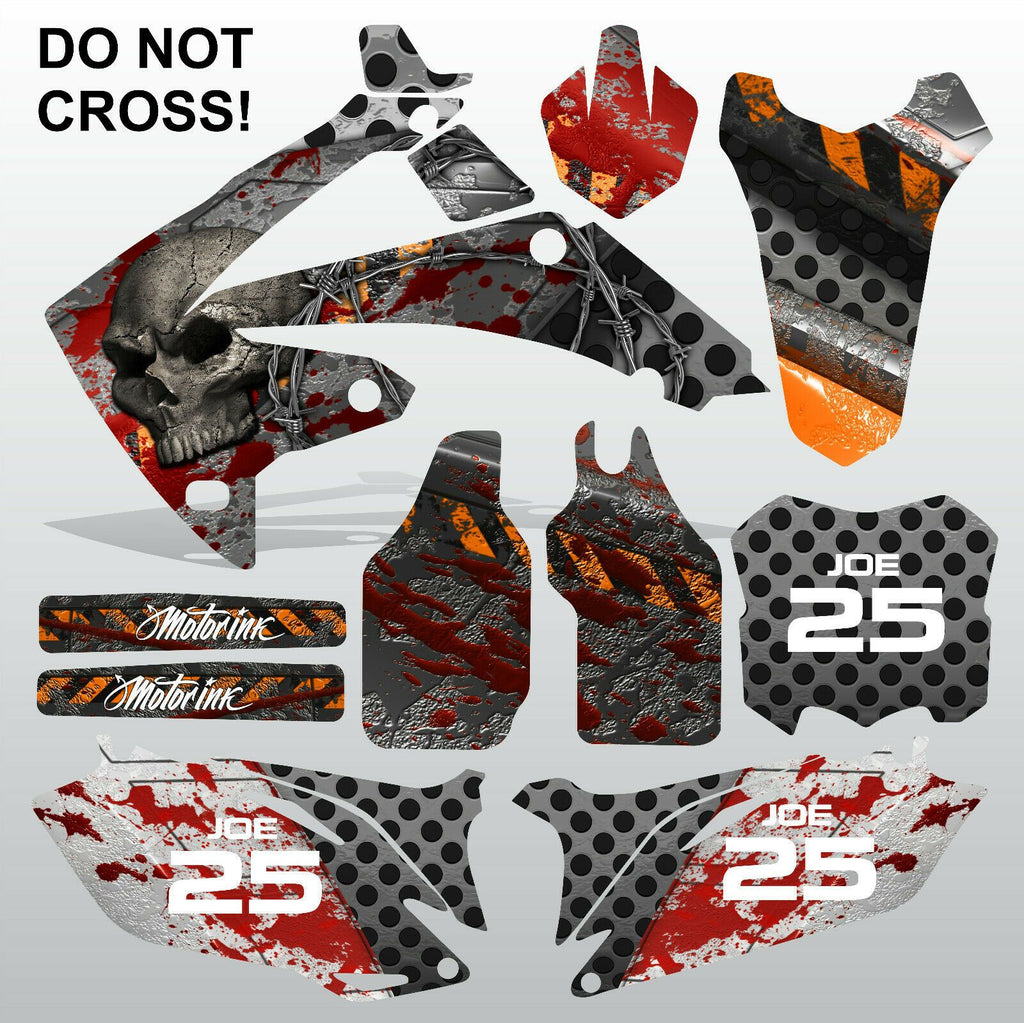 Honda CRF 250 2010-2013 DO NOT CROSS! motocross decals set MX graphics kit