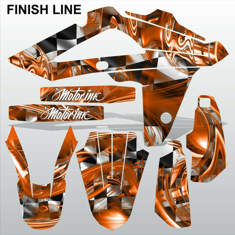 HUSQVARNA CR WR 125 2009-2013 FINISH LINE motocross decals set MX graphics kit