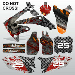 Honda CRF 450 2009-2012 DO NOT CROSS! motocross decals set MX graphics kit