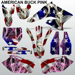 SUZUKI RMZ 250 2004-2006 AMERICAN BUCK PINK motocross decals set MX graphics kit