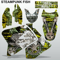Suzuki RM 125-250 2001-2009 STEAMPUNK FISH motocross racing decals MX graphics
