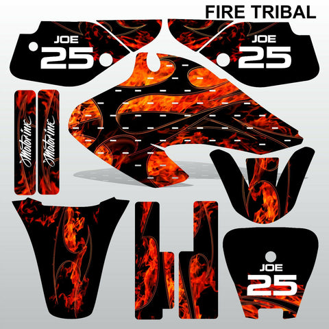 Honda XR 70 2001-2003 FIRE TRIBAL race motocross decals set MX graphics kit