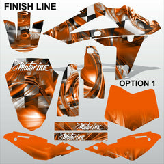 HUSQVARNA 250 450 510 2008-2010 FINISH LINE motocross decals set MX graphics kit