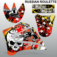 Yamaha TTR125 2000-2007 RUSSIAN ROULETTE motocross racing decals MX graphics