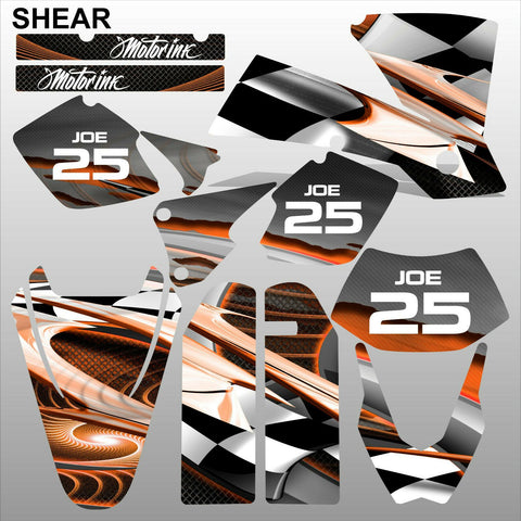 KTM EXC 2003 SHEAR motocross decals racing stripes set MX graphics kit