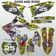 SUZUKI RMZ 450 2018-2021 GUNS AND ROSE motocross racing decals set MX graphics