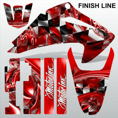 Honda CRF 150-230 2003-2007 FINISH LINE motocross decals set MX graphics