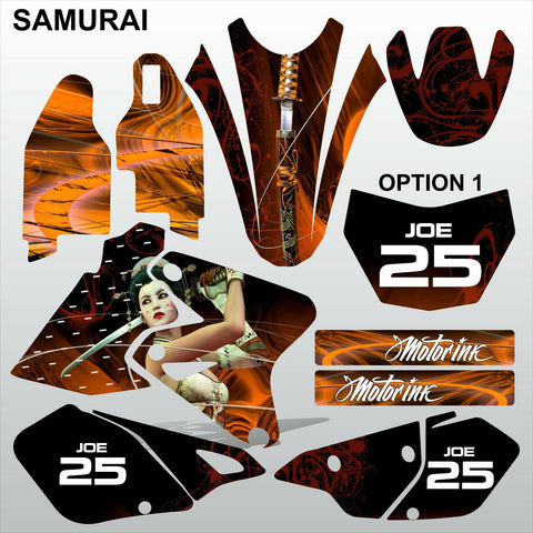 SUZUKI DRZ 400 2002-2012 SAMURAI motocross decals set MX graphics stripe kit