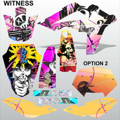 HUSQVARNA 250 450 510 2008-2010 WITNESS motocross decals set MX graphics kit